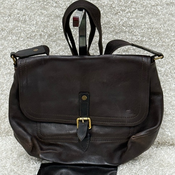 LOUIS VUITTON M92994 Utah Ohama Bag Messenger Flap Shoulder Leather Men's Brown